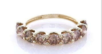 Zonder minimumprijs - Ring - 14 karaat Geel goud - 2.11ct., Nieuw