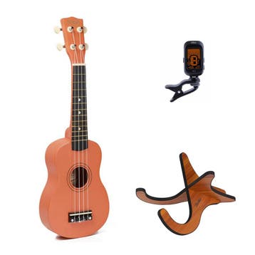 Korala UKS-15 sopraan ukulele set – inclusief stemapparaat, Ophalen of Verzenden, Nieuw