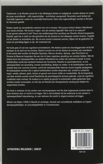 Filosoferen over emoties / SW-reeks 9789024409808, Verzenden, Gelezen, M. van Reijen