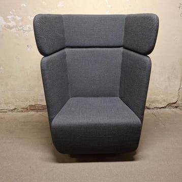 1x Softline Basket swivel chair High Antraciet Gebruikt, Nieuw