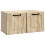vidaXL Wandbeugel TV-kast Sonoma Eiken 59,5 x 31 x 30 cm, Huis en Inrichting, Kasten | Televisiemeubels, Minder dan 50 cm, Verzenden