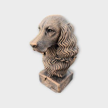Bust of a Springer Spaniel dog statue - home decor dog lover, Verzenden, Nieuw