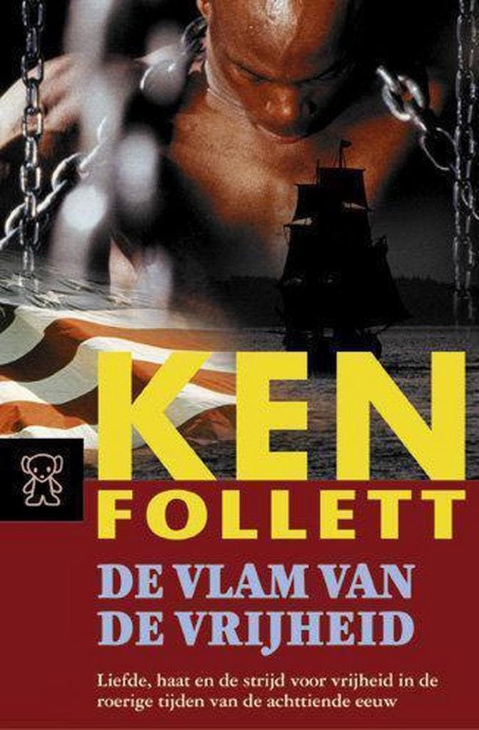 De vlam van de vrijheid / Zwarte beertjes / 3043 Ken Follett, Boeken, Romans, Gelezen, Verzenden