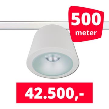*TIP* LED RAILVERLICHTING CAN WIT 500 SPOTS 3000K + 500M, Ophalen of Verzenden