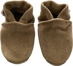 Camelkleurige suede babyslofjes van Baby-Slofje, Kinderen en Baby's, Babykleding | Schoentjes en Sokjes, Nieuw, Baby-slofje, Jongetje of Meisje