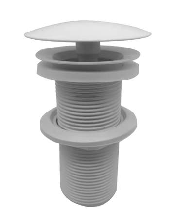 UniMatch open afvoerplug verlengd 5/4 glans wit, Ophalen of Verzenden, Nieuw