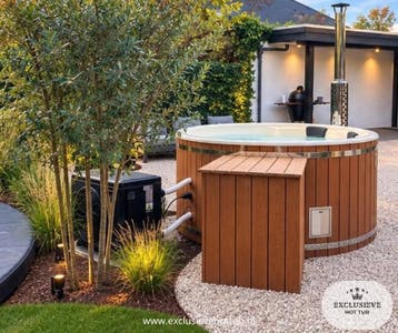 Nieuwe hottub–Houtgestookt,elektrisch of hybride,warmtepomp, Ophalen of Verzenden, Nieuw, Pomp, Vast