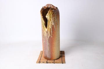 Vaas - Steengoed - Japan - Torn Rim Ash Glaze, Doos (Zonder