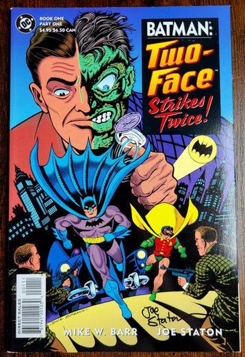 Batman: Two-Face Strikes Twice #1 - Signed by creator Joe, Boeken, Nieuw