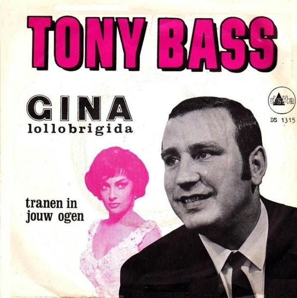 vinyl single 7 inch - Tony Bass - Gina Lollobrigida, Cd's en Dvd's, Vinyl Singles, Zo goed als nieuw, Verzenden