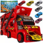 Ruhhy TIR vrachtwagen met 6 metalen auto’s - transporter.., Ophalen of Verzenden, Nieuw