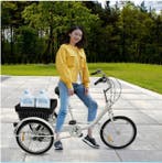 Volwassen Driewieler 20 Inch met 8 Versnellingen en Mand, Verzenden, Nieuw