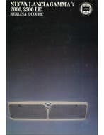 1981 LANCIA GAMMA BERLINA | COUPE BROCHURE DUITS, Nieuw, Author