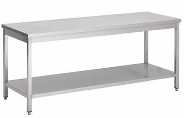 RVS werktafel met tussenschap | 7 Formaten Combisteel, Verzenden, Nieuw in verpakking