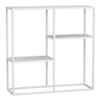 [en.casa] Console tafel Strömstad sidetable 80x80x26 cm wit, Huis en Inrichting, Tafels | Sidetables, Verzenden, Nieuw