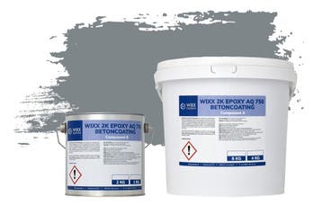 Wixx 2K Epoxy AQ 750 Betoncoating RAL 7046 | Telegrijs 2, Verzenden, Nieuw, Grijs, Verf