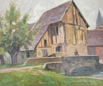 Émile Marie Beaume (1888–1967) - Maison à colombages au