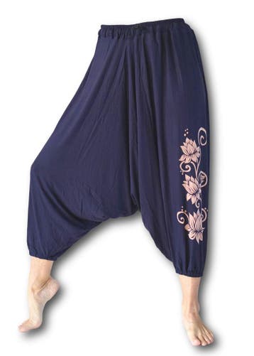 Lotus yoga harembroek donkerblauw Bowie, Verzenden, Nieuw