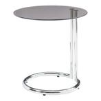 Bijzettafel Ylivieska rond 46x45 cm chroom en brons glas [en, Verzenden, Nieuw