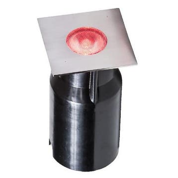 Vlonder spot | Heissner | 3 W (RVS, RGB licht, Vierkant), Verzenden, Nieuw