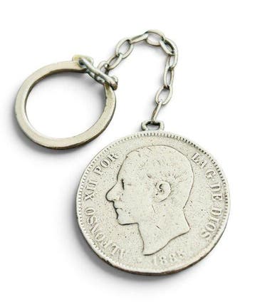 Spanje. Alfonso XIII. 5 Pesetas 1885 MSM (Zonder