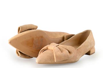 Manfield Ballerinas in maat 39 Beige, Kleding | Dames, Schoenen, Verzenden, Beige, Ballerina's, Zo goed als nieuw