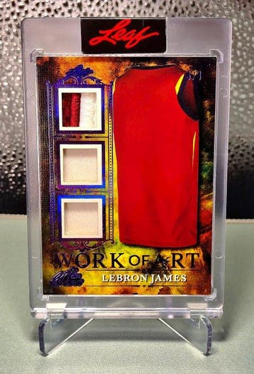 2023 Leaf Art of Sport LeBron James, Patch Game Used Enige, Nieuw