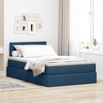 vidaXL Opbergbed met matras met matras Blauw 120 x 200 cm, Verzenden, Nieuw, Blauw