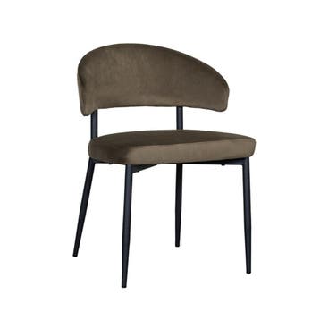 Stoel Bliss | Hunter | Fluweel | Zwart Metalen Frame | 2, Verzenden, Nieuw in verpakking