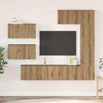 vidaXL Tv-meubelset Wandgemonteerd 6 pcs Artisan Eiken, Minder dan 50 cm, Verzenden, Nieuw, Minder dan 100 cm