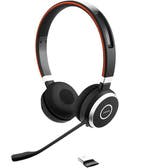 Jabra Evolve 65 Headset draadloos bluethooth inc donlge r..., Verzenden, Inklapbare microfoon, Refurbished, Jabra 