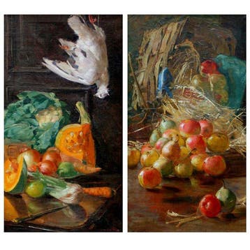 Mario Acerbi (1887-1982) - A pair of kitchen still lifes, Antiek en Kunst, Kunst | Schilderijen | Klassiek