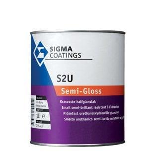 Sigma S2U Semi Gloss - Wit - 1 liter (Zijdeglans waterbasis), Wit, Nieuw, Ophalen of Verzenden, Lak