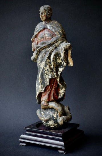 sculptuur, Immacolata Concezione - 41.5 cm - Hout