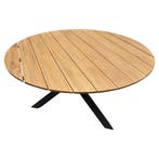 San Jose dining tuintafel 150xH74 cm rond teak blad, Tuin en Terras, Tuintafels, Ophalen of Verzenden, Nieuw