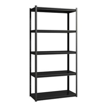 [en.casa] Keukenkast Austrheim open kast 183x90x40 cm zwart, Huis en Inrichting, Verzenden, Nieuw