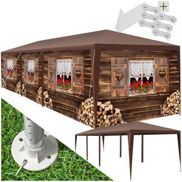 Paviljoen Almchalet met verwijderbare zijdelen - 9 m, Verzenden, Nieuw