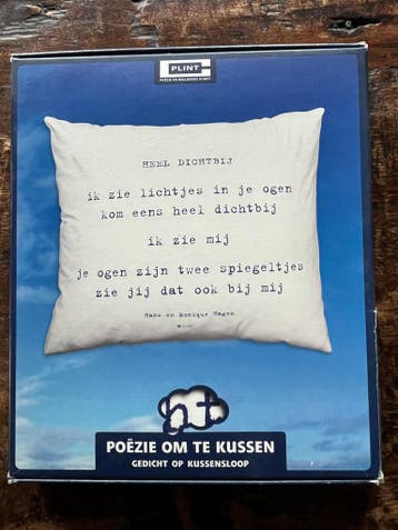 Plint ‘literair’ kussensloop Hans en Monique Hagen, Verzenden, Nieuw, Hans en Monique Hagen