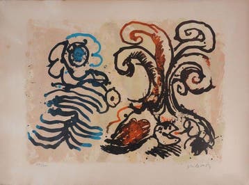 Pierre Alechinsky (1927) - La fleur de lâge