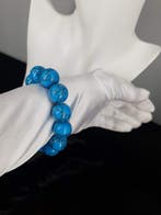 Natuurlijke turkoois-edelsteen Circuit: 17 cm – 17,5 cm -, Verzamelen, Mineralen en Fossielen