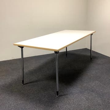 kusch & Co klaptafel / vouwtafel 180x80 cm, formica wit blad, Ophalen of Verzenden, Gebruikt