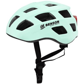 Benson Fietshelm volwassenen met verlichting mint groen M..., Ophalen of Verzenden, Nieuw