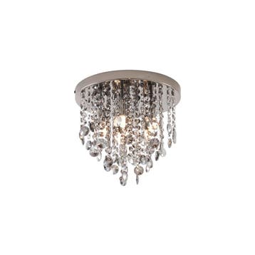 Klassieke plafondlamp zwart met smoke glas - Medusa, Huis en Inrichting, Verzenden, Nieuw, Glas