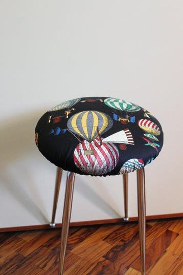 Kruk - met dubbele voering met vintage Fornasetti-stof -