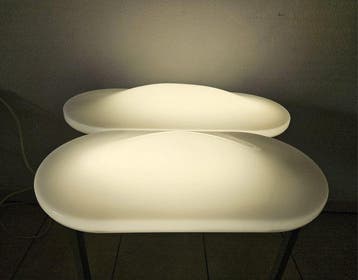 Harvey Guzzini - Lamp (2) - UFO - methacrylaat -, Antiek en Kunst