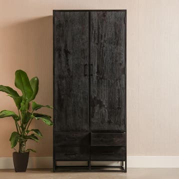 Mangohouten Kast Brendon 90 cm, Verzenden, Nieuw