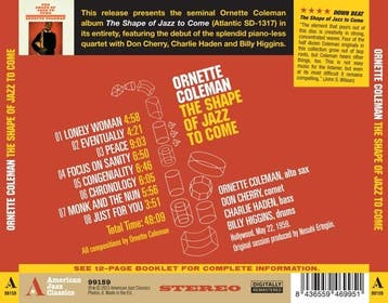 cd - ornette coleman - SHAPE OF JAZZ TO COME (nieuw), Verzenden, Zo goed als nieuw