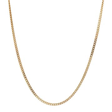 Gouden lengtecollier gourmet 55 cm 14 karaat, Verzenden, Zo goed als nieuw, Goud