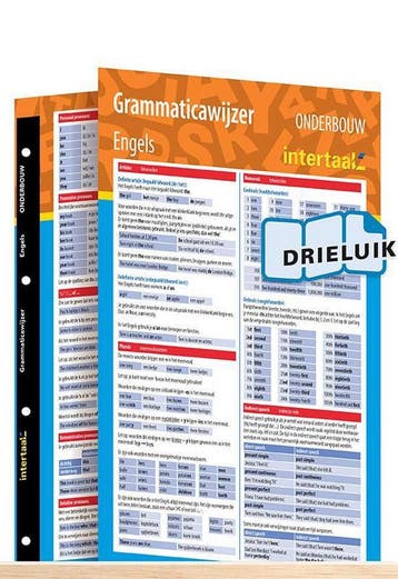 Grammaticawijzer Engels onderbouw uitklapkaart - Intertaal, Verzenden, Gelezen, Intertaal