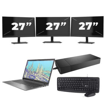HP ZBook Firefly 15 G8 -   i7-11e  16GB  - 256GB  - GPU + 3x, Verzenden, Refurbished, 11e Generatie, HP